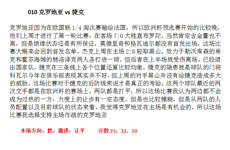 开云体育-克罗地亚对阵捷克，谁能脱颖而出